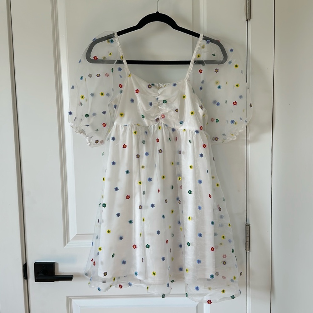 Altar’d State Macy Puff Sleeve Floral Dress